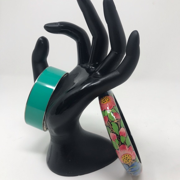 Ann Taylor and floral wood bangles - Picture 6 of 8